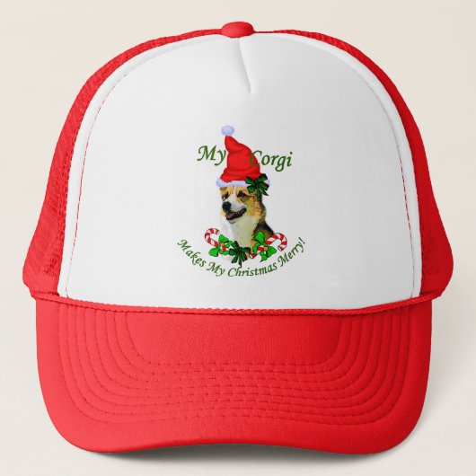 Pembroke Welsh Corgi-kerstcadeaus Trucker Pet (Voorkant)