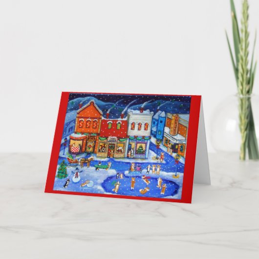 Pembroke Welsh Corgi-kerstKaarten Feestdagen Kaart (Voorkant)