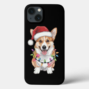 Pembroke Welsh Corgi Kerstman Kerstboom Lichtjes Case-Mate iPhone Case