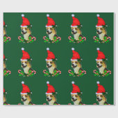 Pembroke Welsh Corgi Kerstmis Cadeaupapier (Vlak)