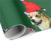 Pembroke Welsh Corgi Kerstmis Cadeaupapier (Rol Hoek)