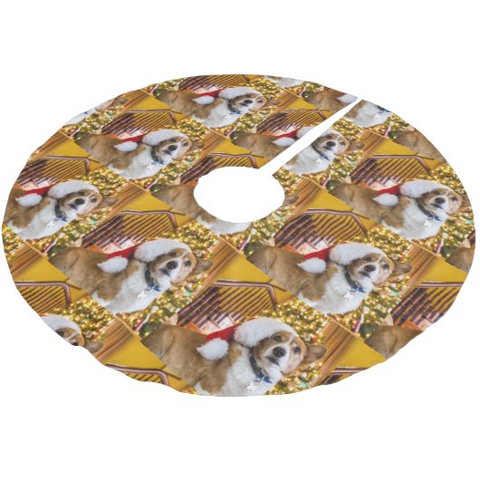 Pembroke Welsh Corgi Kerstmis Kerstboom Rok (Gekanteld)