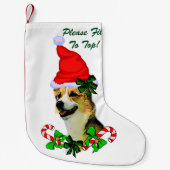Pembroke Welsh Corgi Kerstmis Kleine Kerstsok (Voorkant)