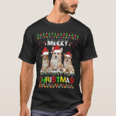 Pembroke Welsh Corgi Kerstmis Light Xmas T-shirt (Voorkant)