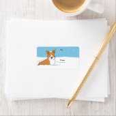 Pembroke Welsh Corgi Kerstvakantie cadeau labels (Insitu)