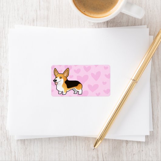 Pembroke Welsh Corgi Love Etiket (Insitu)