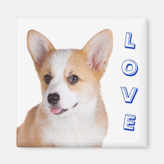 Pembroke Welsh Corgi Love Koelkast Magnet (Voorkant)