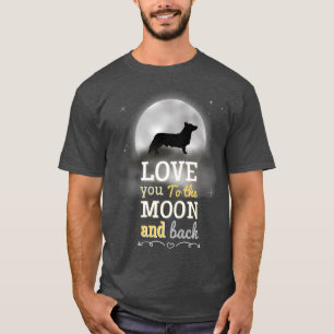 Pembroke Welsh Corgi Love to the Moon T-shirt
