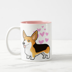 Pembroke Welsh Corgi Love Tweekleurige Koffiemok