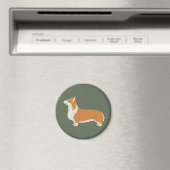 Pembroke Welsh Corgi Magneet (Insitu (Vaatwasser))