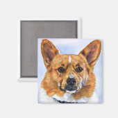 Pembroke Welsh Corgi Magneet (Voorkant / Achterkant)