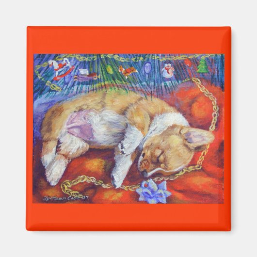 Pembroke Welsh Corgi Magnet (Voorkant)