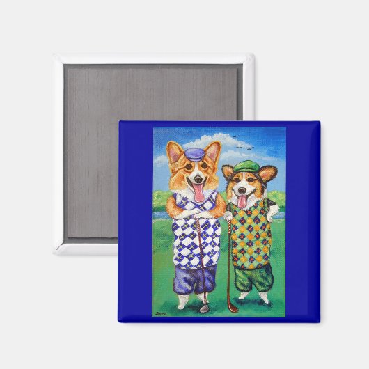 Pembroke Welsh Corgi Magnet (Voorkant / Achterkant)