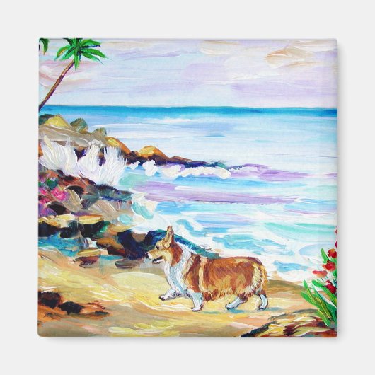 Pembroke Welsh Corgi Magnet (Voorkant)