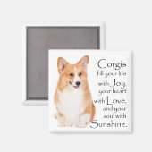 Pembroke Welsh Corgi Magnet #1 (Voorkant / Achterkant)