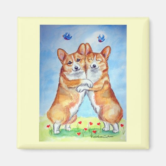 Pembroke Welsh Corgi Magnets Magneet (Voorkant)