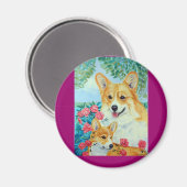 Pembroke Welsh Corgi Magnets Magneet (Voorkant / Achterkant)