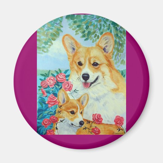 Pembroke Welsh Corgi Magnets Magneet (Voorkant)