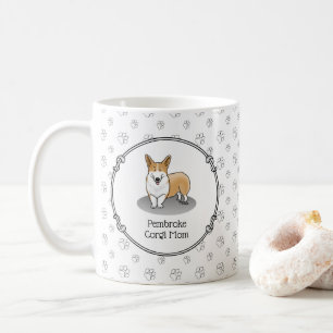 Pembroke Welsh Corgi Mam (rood 1) Dog Mam Cute Koffiemok
