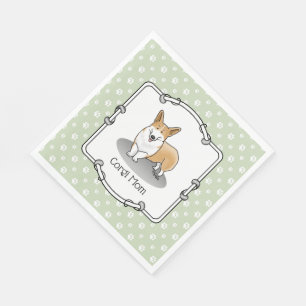 Pembroke Welsh Corgi Mam (rood 1) Dog Mam Cute Servet