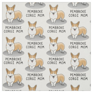 Pembroke Welsh Corgi Mam (rood 1) Dog Mam Cute Stof