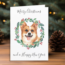 Pembroke Welsh Corgi Merry Christmas Trendy Hond