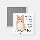 Pembroke Welsh Corgi Moeder Magnet (Voorkant / Achterkant)