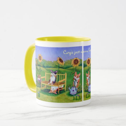 Pembroke Welsh Corgi Mokken (Voorkant links)