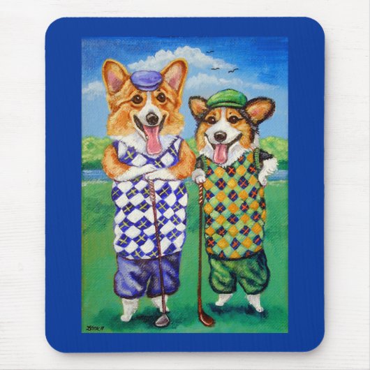 Pembroke Welsh Corgi Mousepad Muismat (Voorkant)