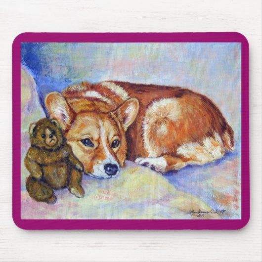Pembroke Welsh Corgi Mousepad Muismat (Voorkant)