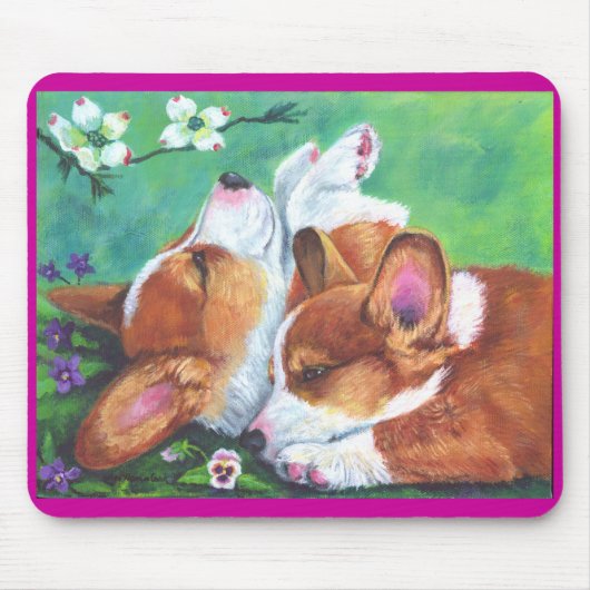 Pembroke Welsh Corgi Mousepad Muismat (Voorkant)