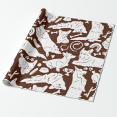 Pembroke Welsh Corgi naadloos patroon Cadeaupapier (Uitgerold)