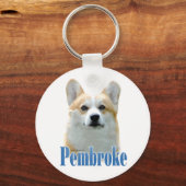 Pembroke Welsh Corgi Naam Sleutelhanger (Voorkant)