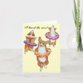 Pembroke Welsh Corgi Note Cards Kaart (Voorkant)