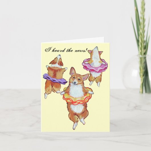 Pembroke Welsh Corgi Note Cards Kaart (Voorkant)