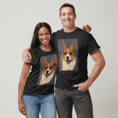 Pembroke Welsh Corgi Olieverf T-shirt (Unisex)