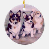 PEMBROKE WELSH CORGI-ORNAMENT KERAMISCH ORNAMENT (Achterkant)