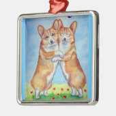 Pembroke Welsh Corgi Ornament Square Premium (Links)