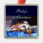 Pembroke Welsh Corgi Ornament Square Premium (Voorkant)