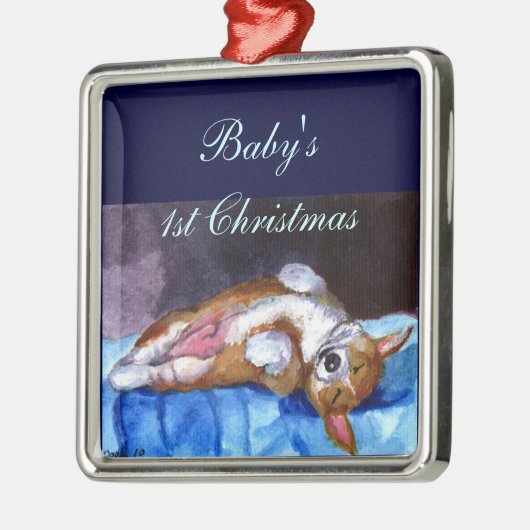 Pembroke Welsh Corgi Ornament Square Premium (Links)
