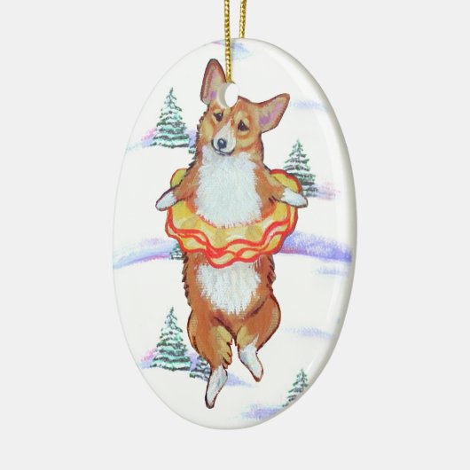 Pembroke Welsh Corgi Oval Ornament (Links)