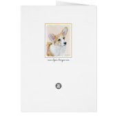 Pembroke Welsh Corgi Painting - Original Dog Art (Achterkant)