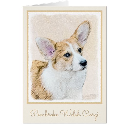 Pembroke Welsh Corgi Painting - Original Dog Art (Voorkant)