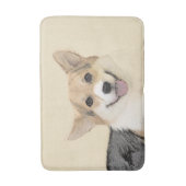 Pembroke Welsh Corgi Painting - Original Dog Art Badmat (Voorkant Verticaal)