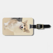Pembroke Welsh Corgi Painting - Original Dog Art Bagagelabel (Voorkant horizontaal)