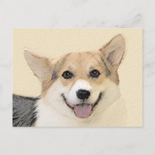Pembroke Welsh Corgi Painting - Original Dog Art Briefkaart