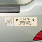 Pembroke Welsh Corgi Painting - Original Dog Art Bumpersticker (Op auto)