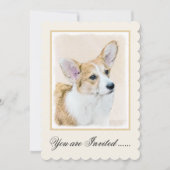 Pembroke Welsh Corgi Painting - Original Dog Art Kaart (Voorkant)