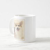 Pembroke Welsh Corgi Painting - Original Dog Art Koffiemok (Voorkant links)