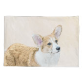 Pembroke Welsh Corgi Painting - Original Dog Art Kussensloop (Achterkant)